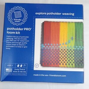 Harrisville Designs Friendly Loom Pro Size Potholder Making Kit New In Box